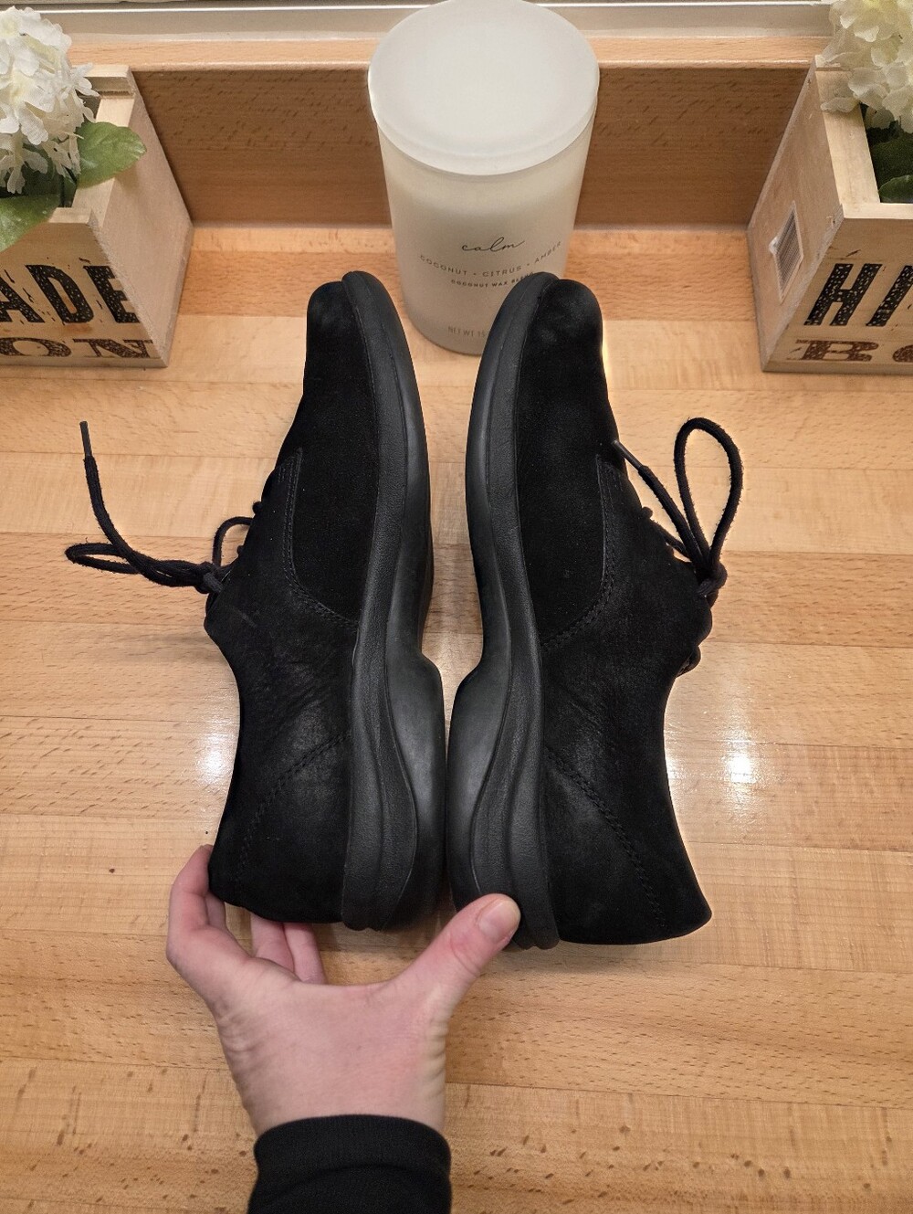 Merrell Topo Pure Oxford Lace-up Shoes Black Suede Womens Size 10 - Picture 8 of 10